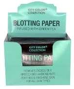 away unwanted excess oil with City Color Collection Blotting Paper infused with rose and abaca pulp