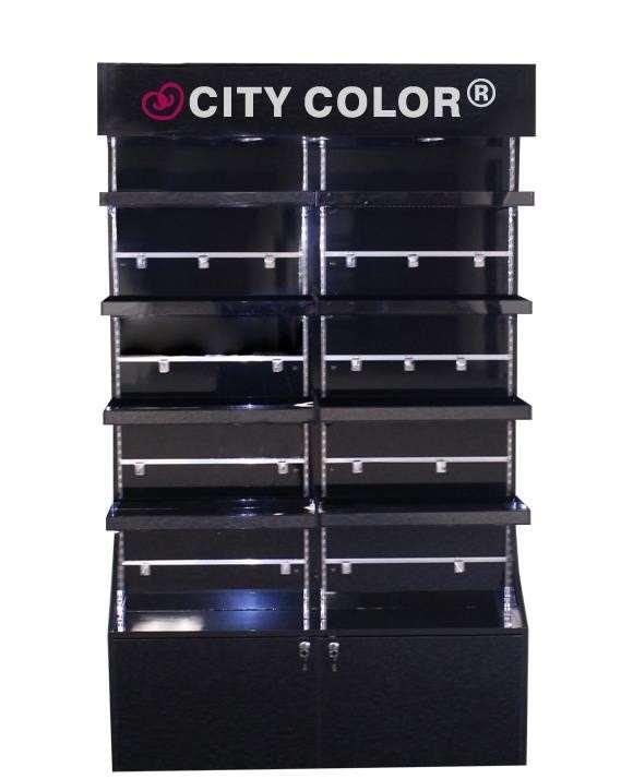 DISPLAYS & STORAGE Large Cosmetic Display (D-0006) Display all your City Color Cosmetics in our City Color acrylic displays.