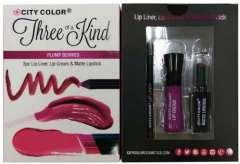 GIFT SETS Three of A Kind (G-0079) Three of a Kind Lip Set includes 1 Lip LIner, 1 Lip Cream & 1 Matte Lipstick in the Plump Berries