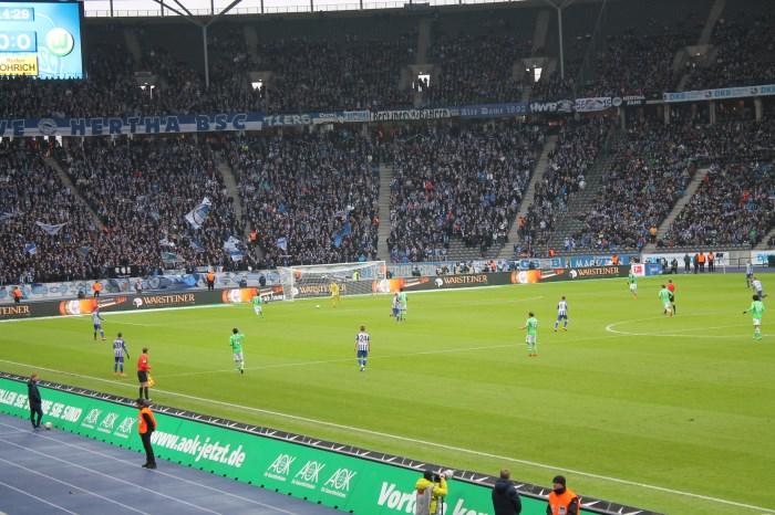 The Hertha fans were very amusing and fun to watch. The atmosphere was great (Travis Taylor).