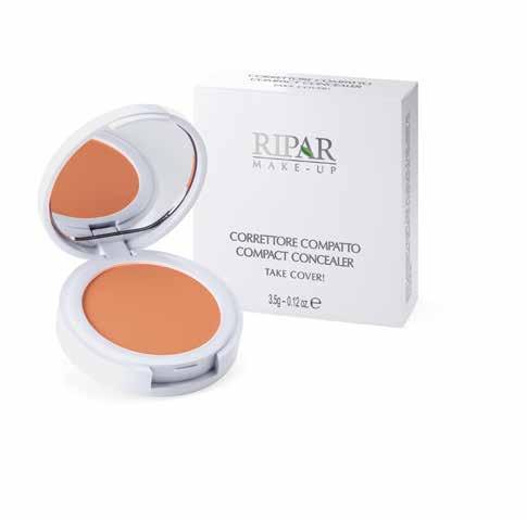 COMPACT CONCEALER The Ripar Compact Concealer is suitable for all skin types. Easily and quickly conceals skin discolourations and dark circles.