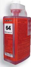 64 Millennium Q is a total restroom sanitation product, used to clean fl oors, walls, fi xtures, sinks, etc.