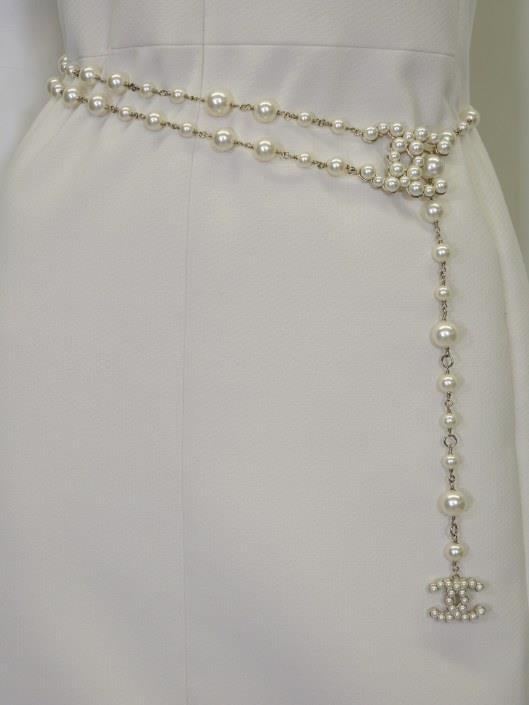 CHANEL 2013 Faux Pearl Chain Belt Sold in one day for $399. 05/05/18 A classic statement, this divine pearl belt is the icing on your Chanel outfit.
