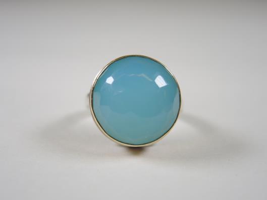 JAMIE JOSEPH Aqua Chalcedony Ring, Size 6 Retailed for $600, sold in day for $299. 05/05/18 Another amazing natural stone ring from Seattle designer, Jamie Joseph.
