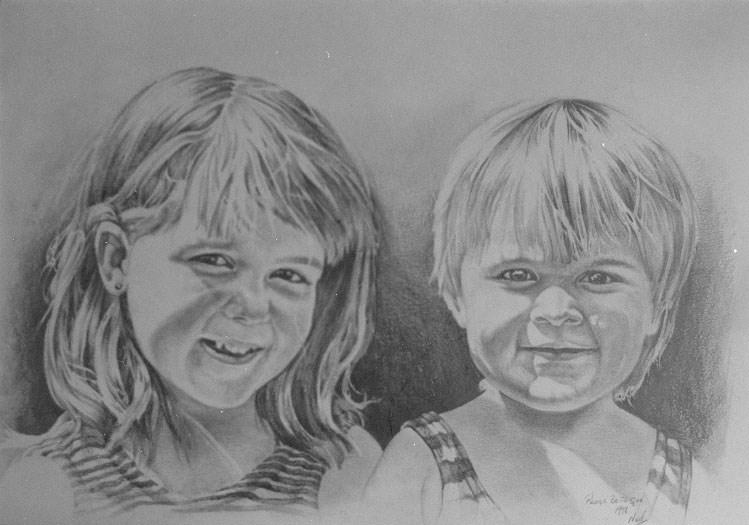 Prize number 4 One pencil portrait of one person of your choice.