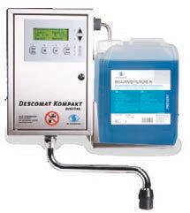 APPLICATION AIDS WALL DISPENSERS AND DOSAGE AIDS DESCOMAT KOMPAKT DIGITAL Computer-controlled dosing system Especially user-friendly