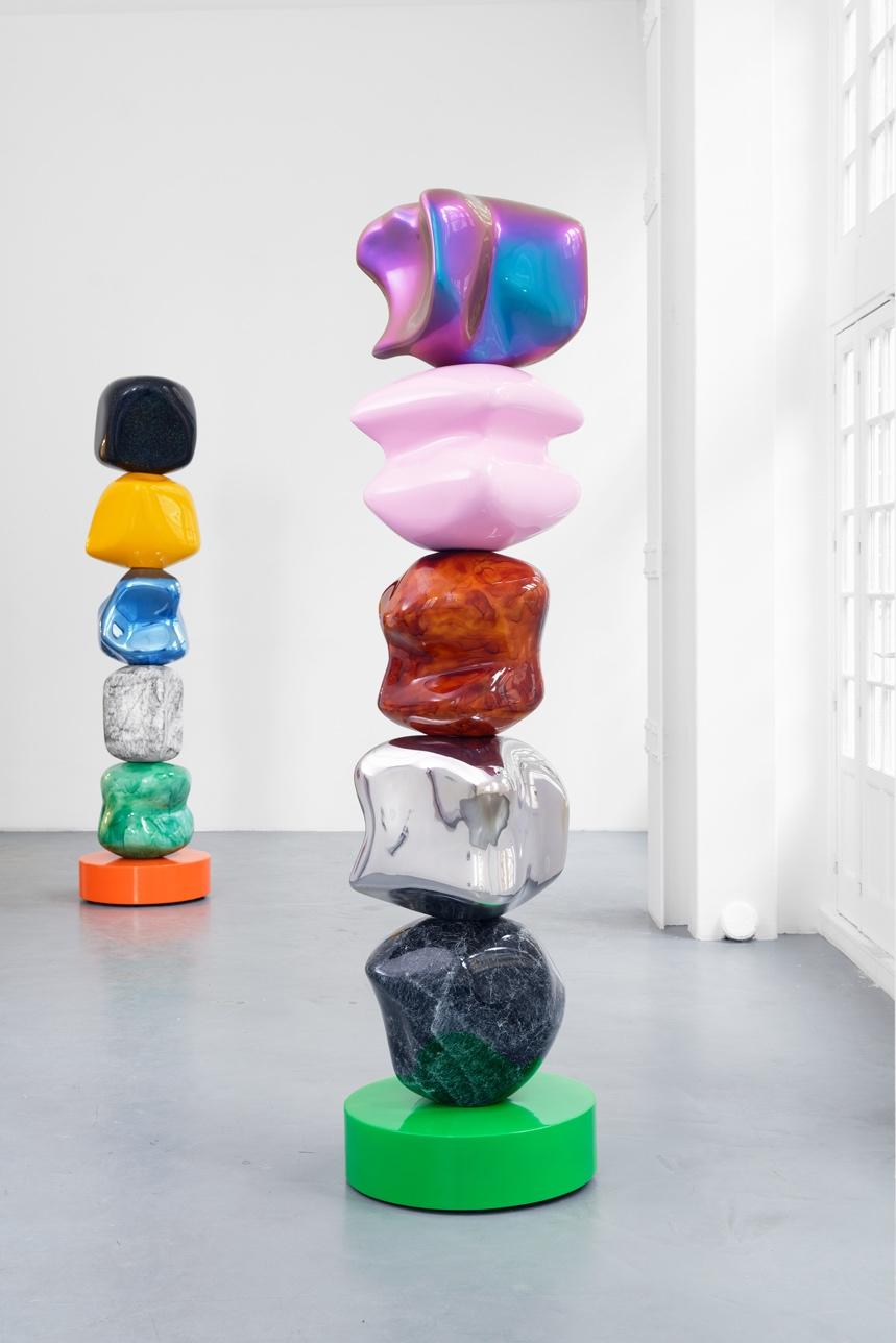 Vue de l exposition de Gary Webb Travel Bubble à la Galerie Mitterrand en 2018.
