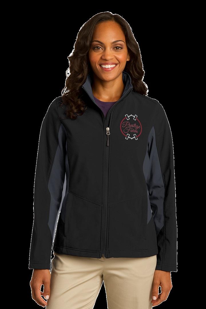 Port Authority Ladies Core Colorblock Soft Shell Jacket. L318 Pair warmth with style--for a great price.