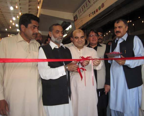 The Gem Bazaar was inaugurated by Dr. Mohsin Khan, Director Institute of Management Sciences, Peshawar and Mr. Rahat Ullah Khan, President Tribal Chamber of Commerce amd Industries.