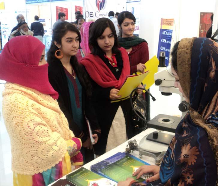 GJTMC Peshawar Displayed the products developed by trainees of the centre and disseminated information about training programs offered at GJTMC Peshawar and other PGJDC activities among the visitors.