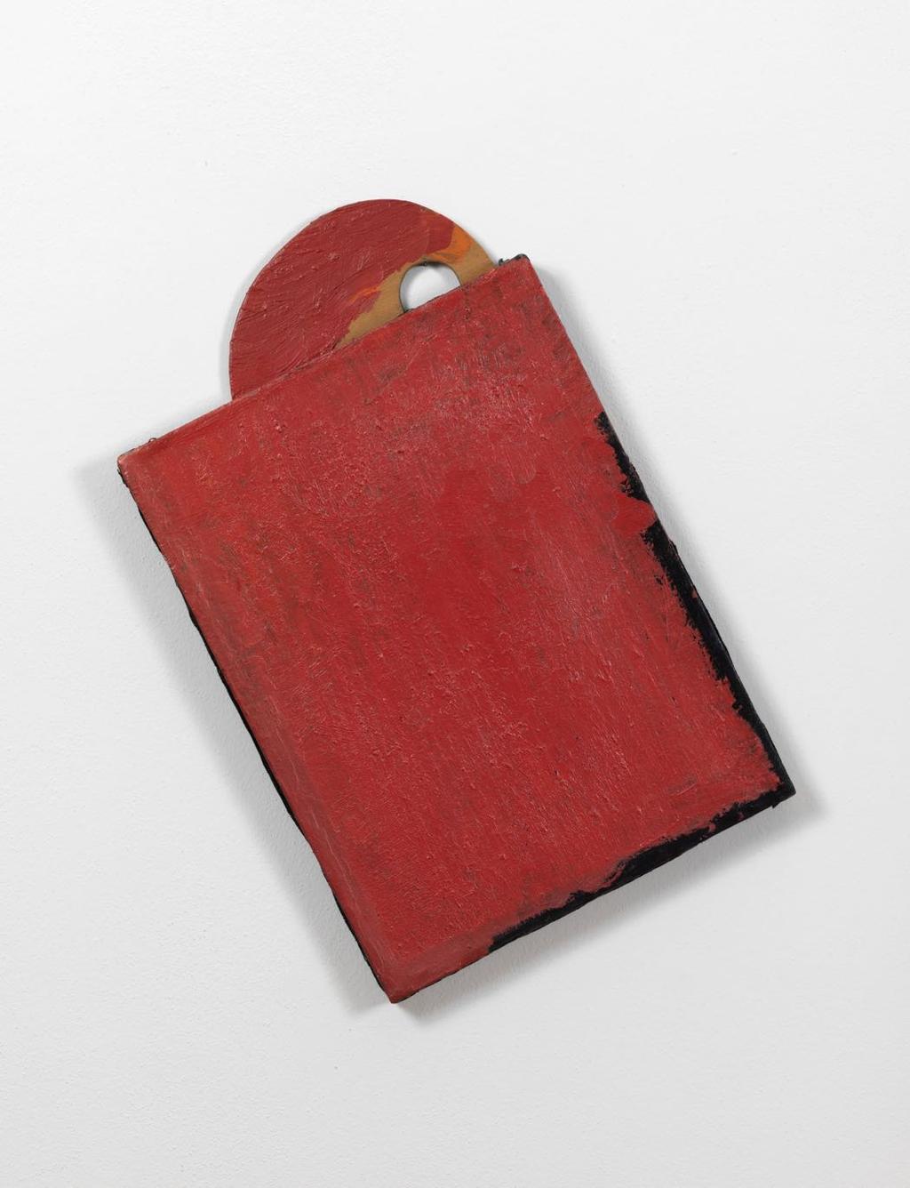 Hand-held painting, 1992, acrylic on canvas and wooden palette, cm.