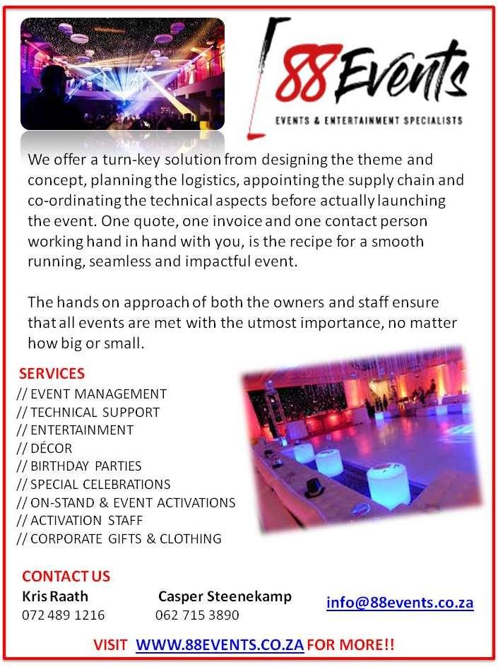 Events, Event Managers & DJs 88 Events &