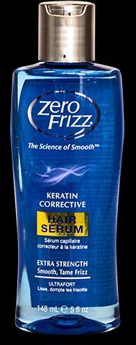 Keratin Corrective Hair Serum Now with added Keratin to further help smooth and control frizz.