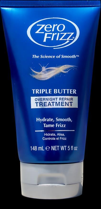 Triple Butter Overnight Repair Treatment. Overnight treatment designed to help restore, smooth and eliminate frizz.