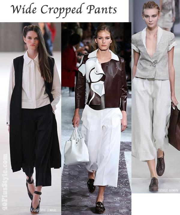 Wide Cropped Pants Another trend where creating the right balance within your outfit is of utmost