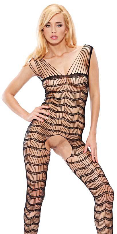 740023B FISHNET CATSUIT WITH