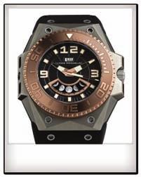 Specialising in digital ski and diving instruments for serious sportsman that snap on to the top of their Swiss-made watches, Linde Werdelin timepieces