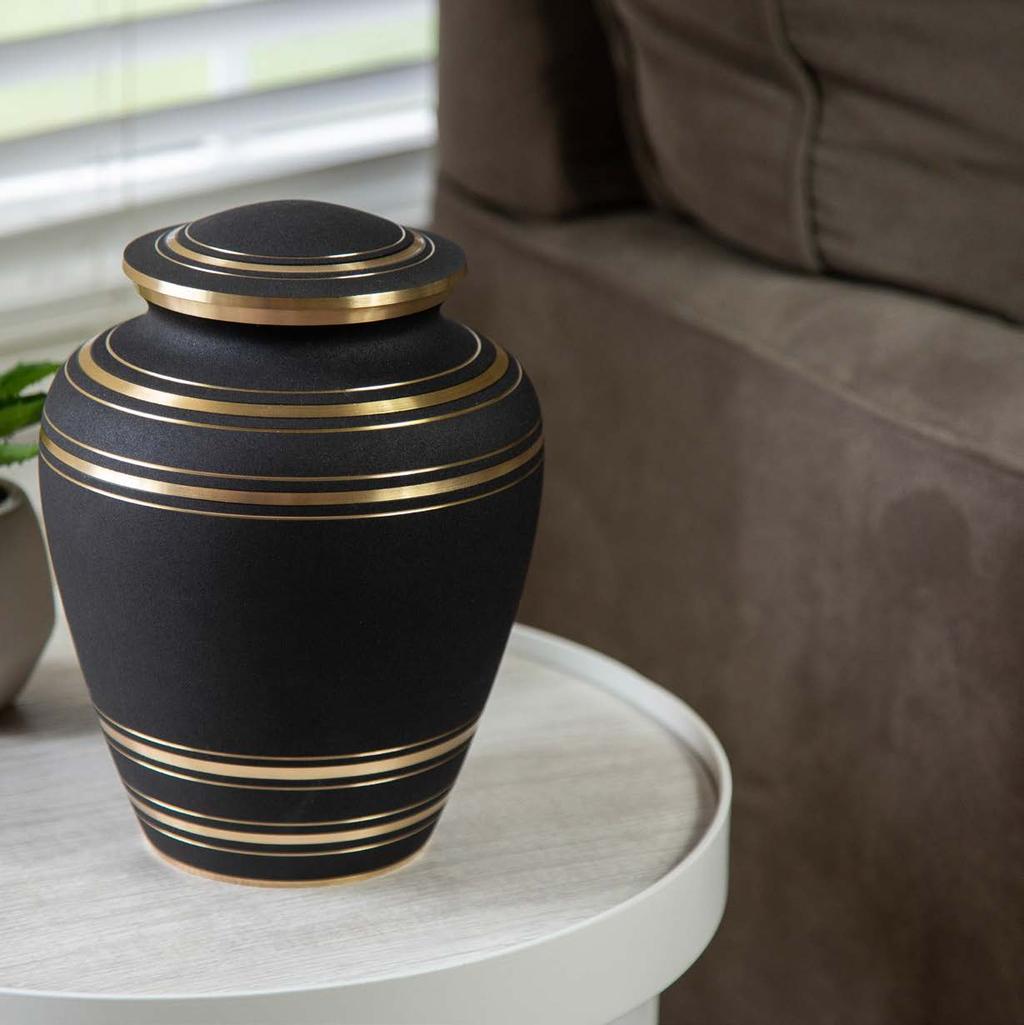 Brass & Metal urns Metal offers the most versatile styles and colors from