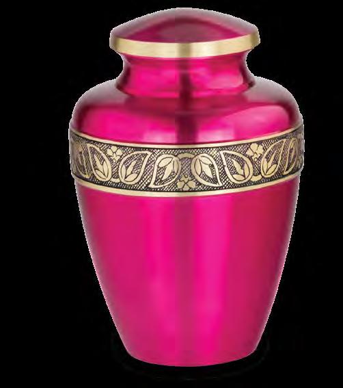 Jewel Tone Urns The shimmering jewel tone finishes of these urns in ruby red,
