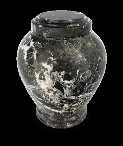 5" H x 3" Diameter Genuine Marble Urns