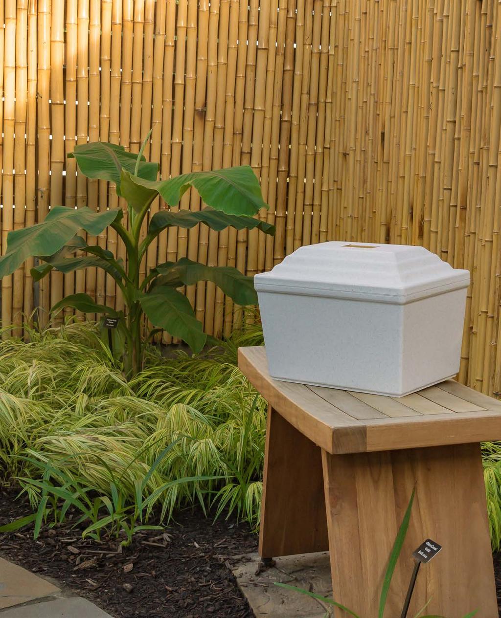 Urn vaults Vaults offer protective containment for urns to meet cemetery requirements for earth burial.