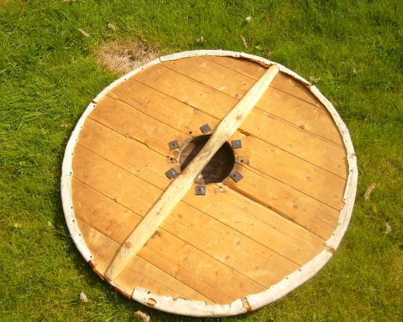 SHEILDS Saxon shields can be round or kite shields.