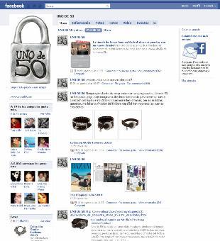 2010 7. Communication and Brand Image Special Actions Facebook Corporate profile management of Uno de 50 to obtain: Visibility.