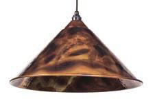 burnished finish inside and out. Diameter: 400mm - Height: 270mm - Rose Diameter: 120mm 278.
