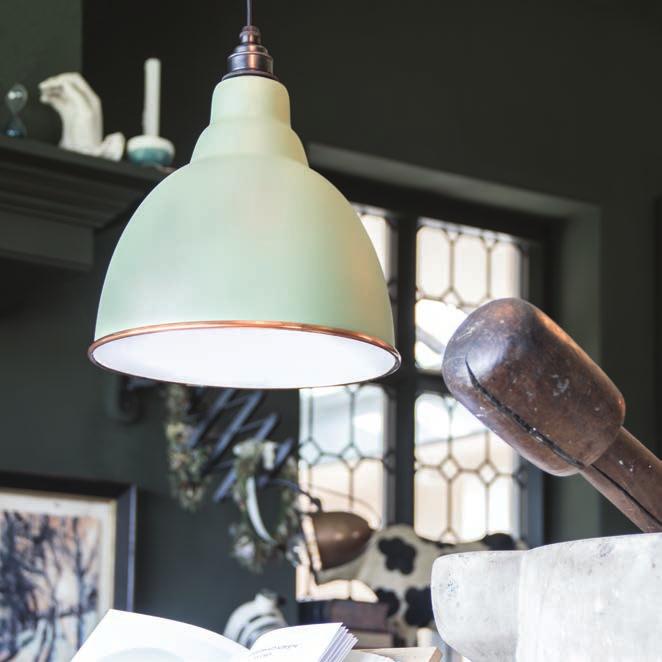 49507SG - Sage Green Brindley Pendant 16. ACCENTS Our Accent Collection includes subtle pastel and neutral colours in a deligh ully matt finish.