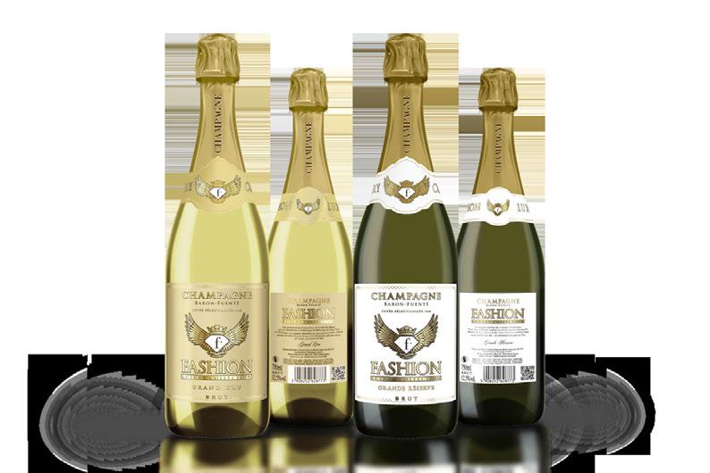 FASHION CHAMPAGNE FASHION CHAMPAGNE Grand Cru is made exclusively from Chardonnay grand Cru grapes from the Côte des Blancs and Pinot Noir Grand Cru grapes cultivated in Montagne de Reims.
