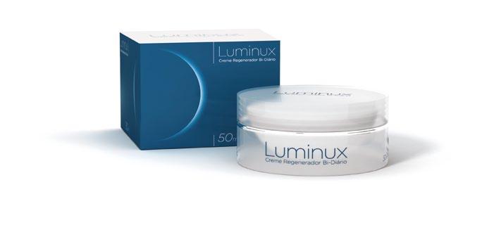 LUMINUX 50ML MOISTURIZING AND PROTECTING LUMINUX 50ML REGENERATING DAY AND NIGHT. Nurtures skin cells Antioxidant Anti-wrinkles Anti-Septic.