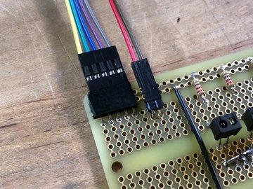 Wiring the Sensors Lastly, run a color coded jumper wire from each sensor's