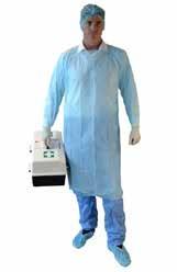 liquid spray (Type 5 and 6 respectively) Breathable, disposable coverall made from triple layer SMS Hooded coverall with zip front, elastic wrist, ankles and