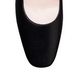Louise M Low Heel Court A beautiful elegant black nappa leather shoe with wonderful foot coverage and support for all day wear.