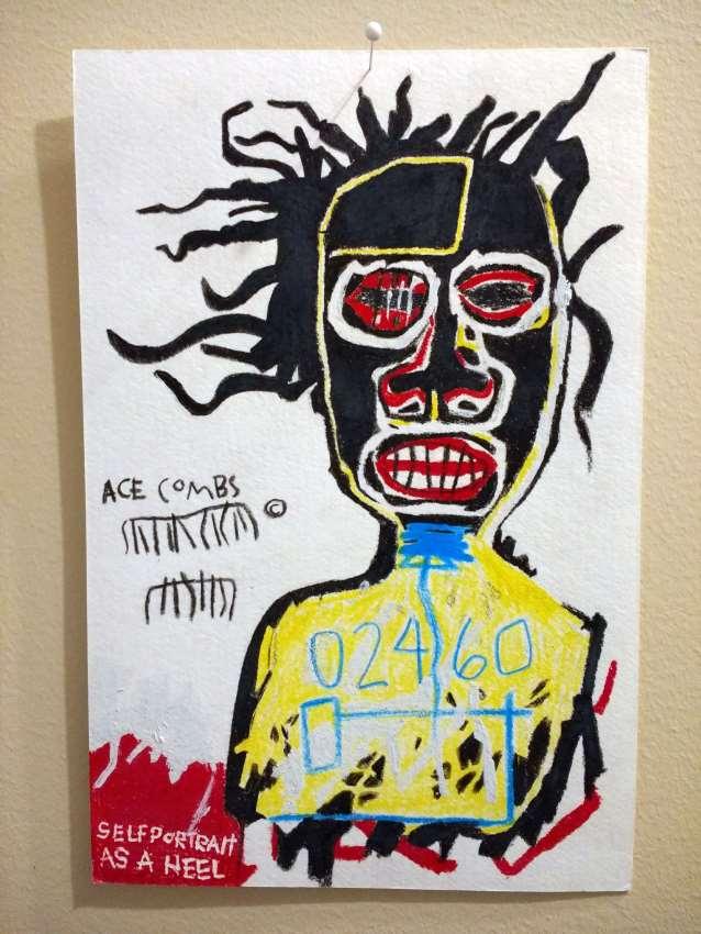 Master Study: Self Portrait as a Heel by Jean-Michel Basquiat DRAWING ONE Description: Reproduce a work of art