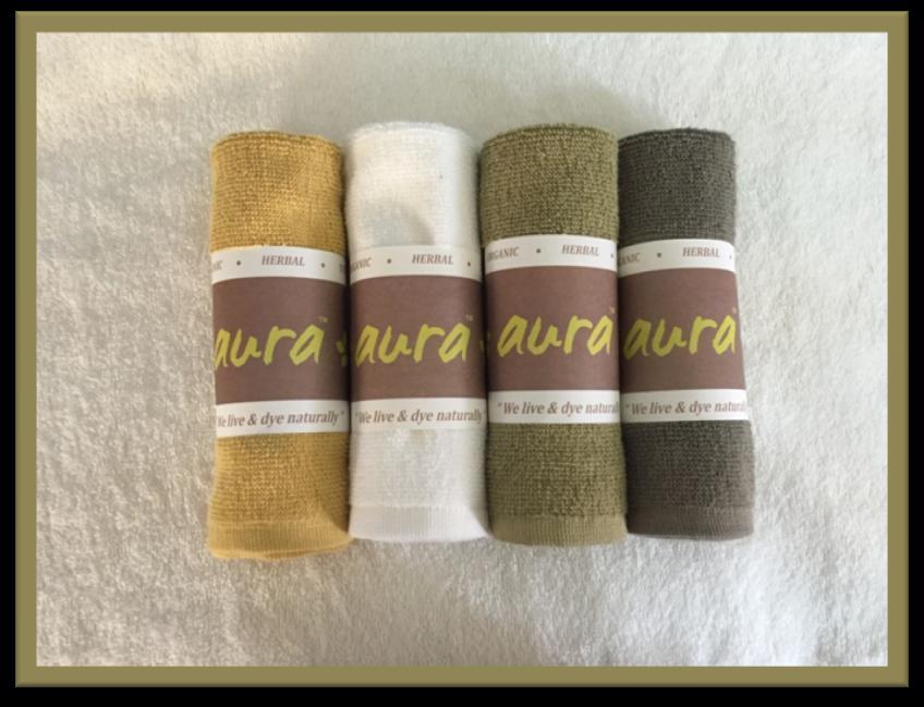 Herbal Dyed Organic Face Towels These are 450 gsm single pile towels. This pack of four hand towels are ideal for gifting or placing around the house.