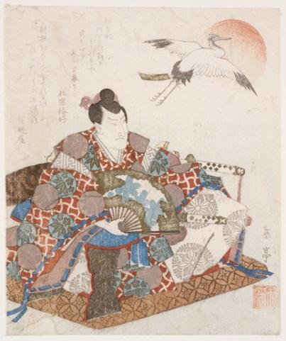 Sadaoka Gakutei, Japanese, 1786?-1868 Minamoto no Yoritomo with a Crane, 1820s Gift of George Pierce Metcalf 56.039.