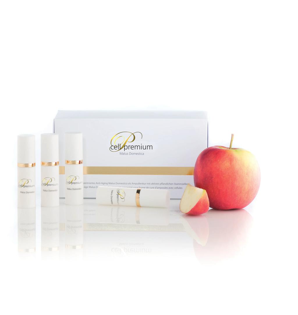 Malus Domestica High Concentrate Highly concentrated extract from apple stem cells Properties Activates and protects epidermal stem cells Significantly reduces fine lines and wrinkles Extract sourced