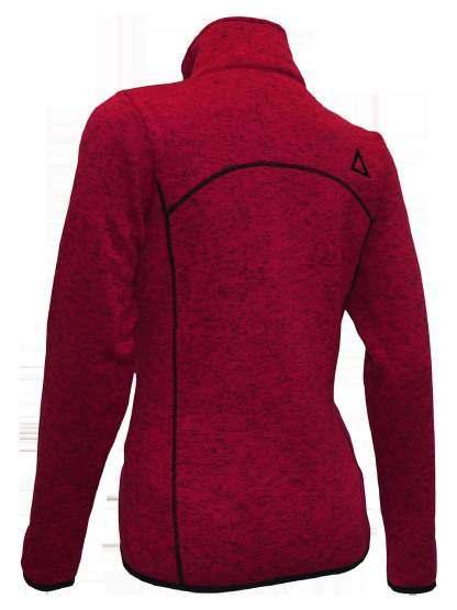 KAISER W Zipped leece jacket with knitted look, providing warmth and breathability.