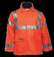 HRC 2 Rain Jacket with Hood Ripstop fabric 60 length Nomex PVC