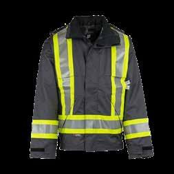 Jacket PVC rain bibs PVC rain jacket ANSI class 3 Self extinguishing