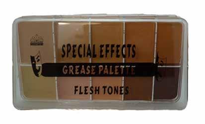 Grease Pallet (Flesh Tone) Highly used in theater and film to create character and not limited to aging, ethnic groups and skin toning.