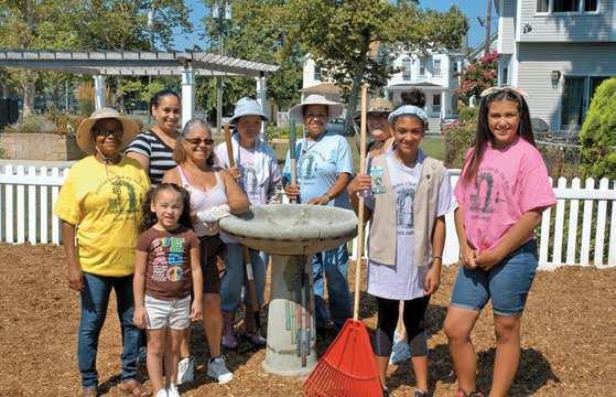 Girl Scouts & Garden Club Plant Colonia Garden at the Kearny Cottage - 7/23/15 *Photo by Paul W.