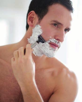 SHAVE AND GROOM Choose a foam, oil, gel or cream for the