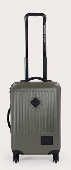 cross-straps + + Retractable three-stage locking trolley handle + + Embossed rubber diamond and classic label 10601 TRADE CARRY-ON 34L 10602 TRADE SMALL 40L