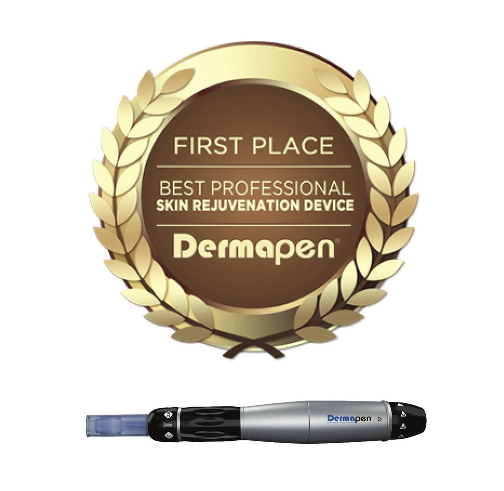 BEST PROFESSIONAL SKIN REJUVENATION DEVICE April 2012 Dermapen Awarded First Place for Best Professional Skin Rejuvenation Device - at THE Aesthetic Show 2012 by votes of aesthetic practices