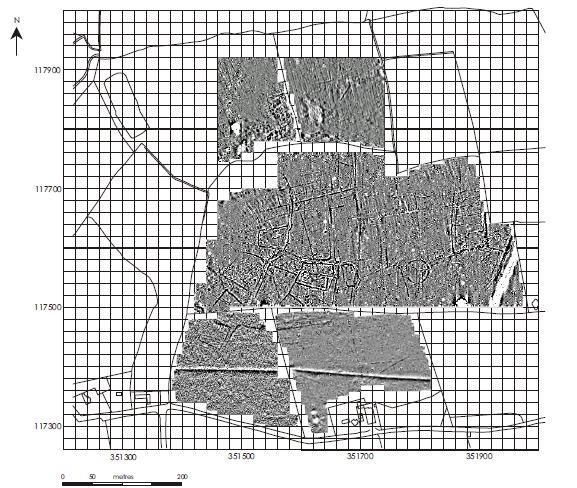Fig 2 Magnetometry survey of Mr Unwin s Field and the