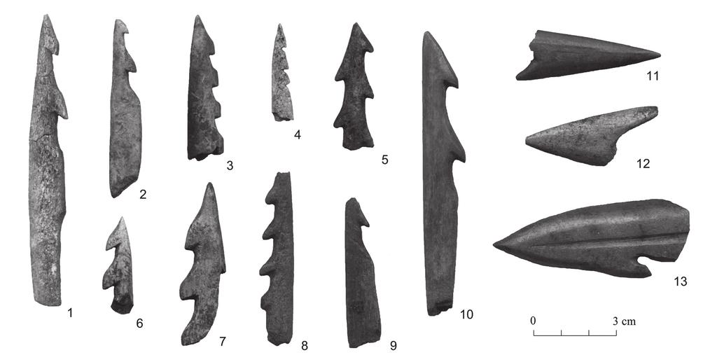 From the Neolithic to the Bronze Age: continuity and changes in bone artefacts in Saaremaa, Estonia 245 Late Neolithic 3200/3000 1800 BC, the Early Bronze Age 1800 1100 BC, the Late Bronze Age 1100