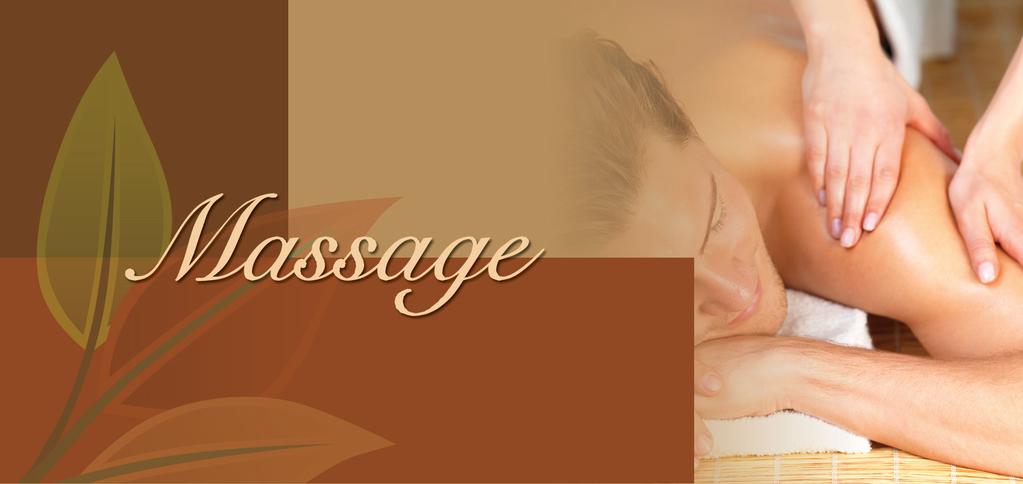 Swedish Massage Gentle, but firm pressure and long strokes which improves body flexibility, increases blood circulation