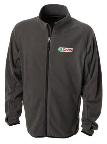Emboidered Castrol logo left chest. JACKET Shell Jacket with inside polyester or mesh lining. Front zipper with zipper pockets, hood.